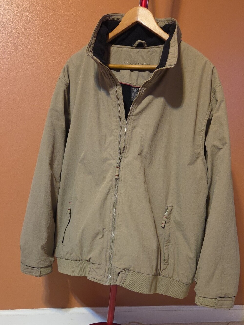 Men's Olive Lightweight Zip Jacket – Casual Stand-Collar ❤️